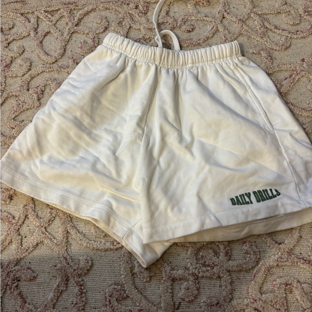 Daily Drills White Sport Shorts XS/S